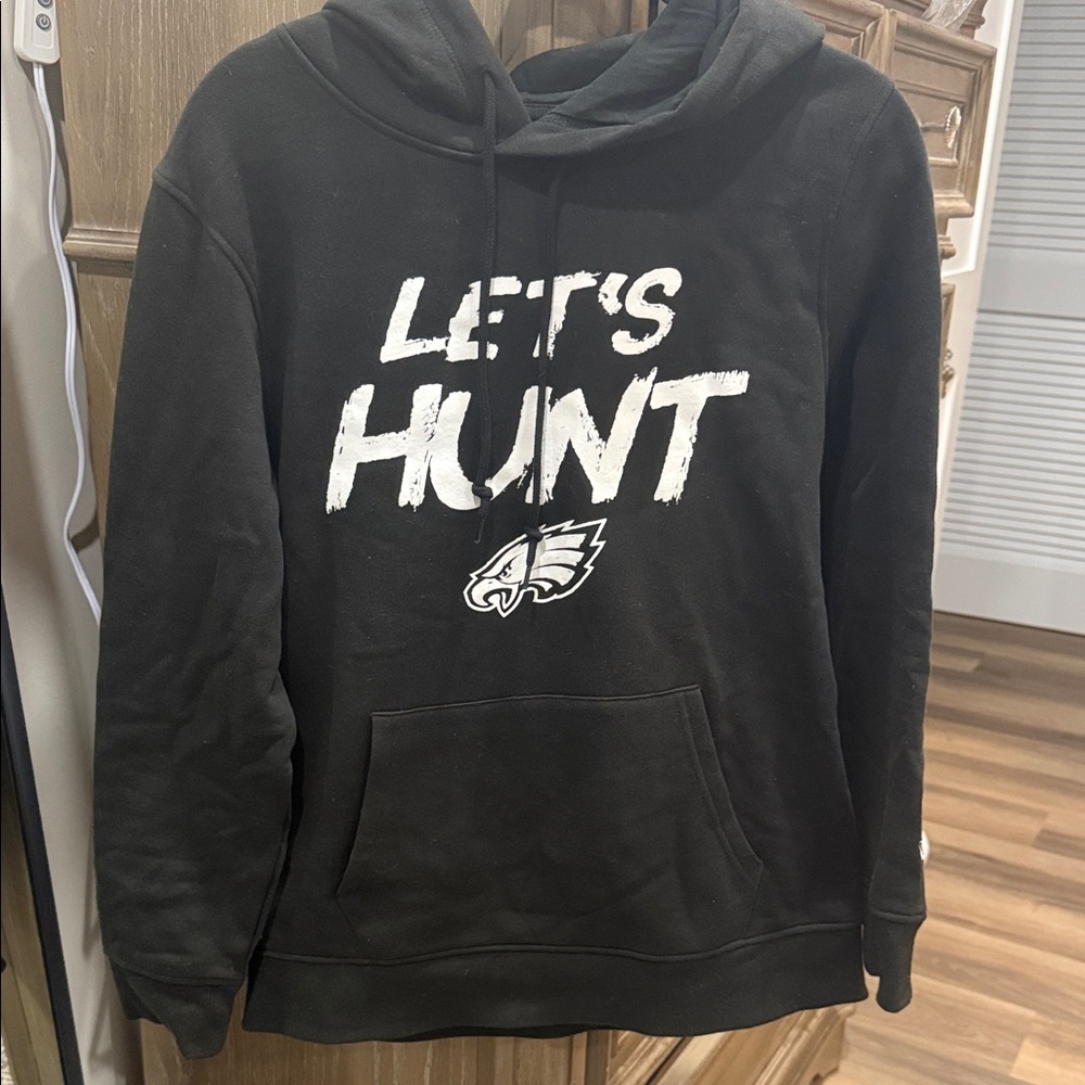 Philadelphia Eagles new era LETS HUNT hoodie - mens large